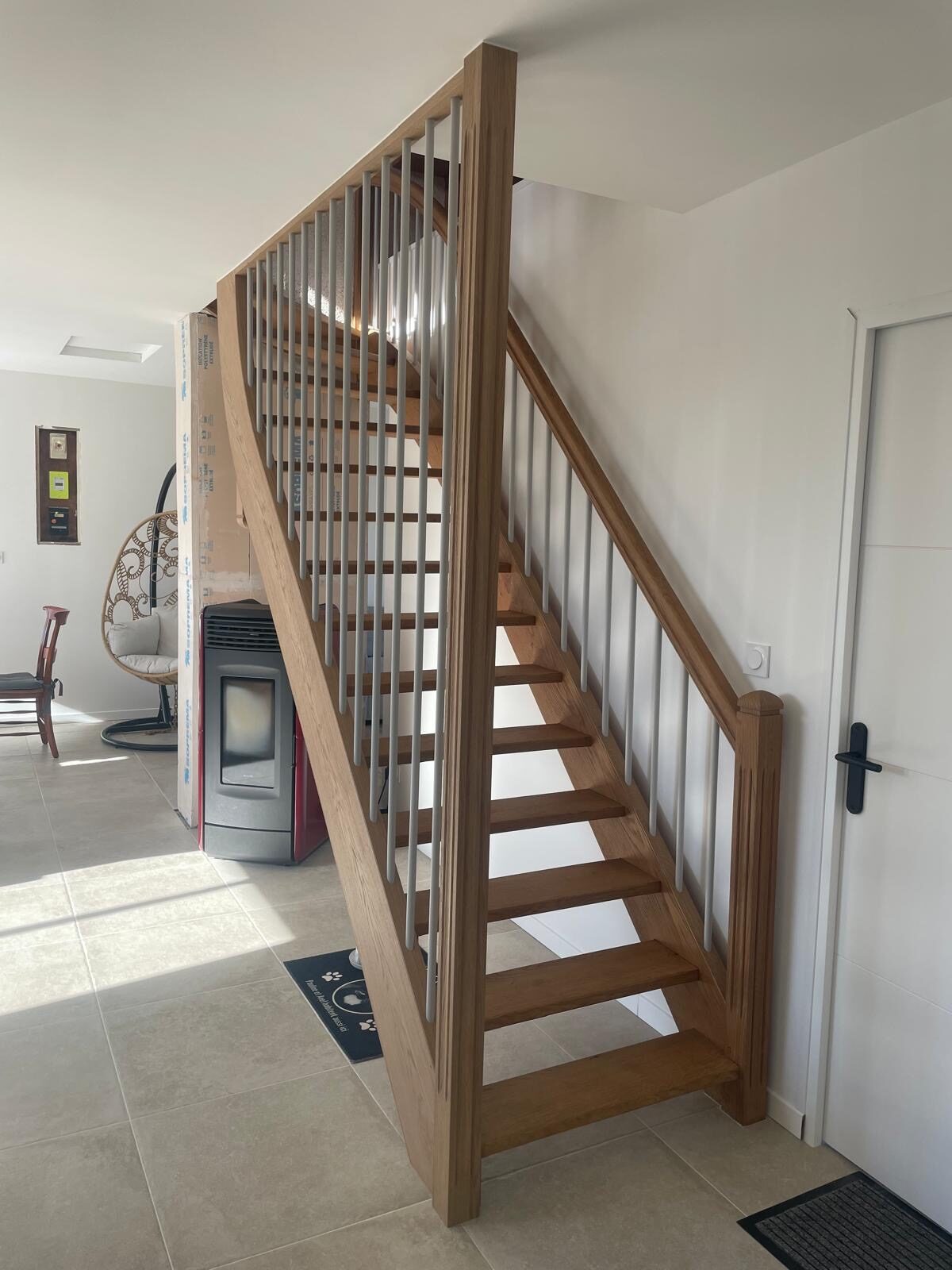 Escalier en bois massif sur mesure